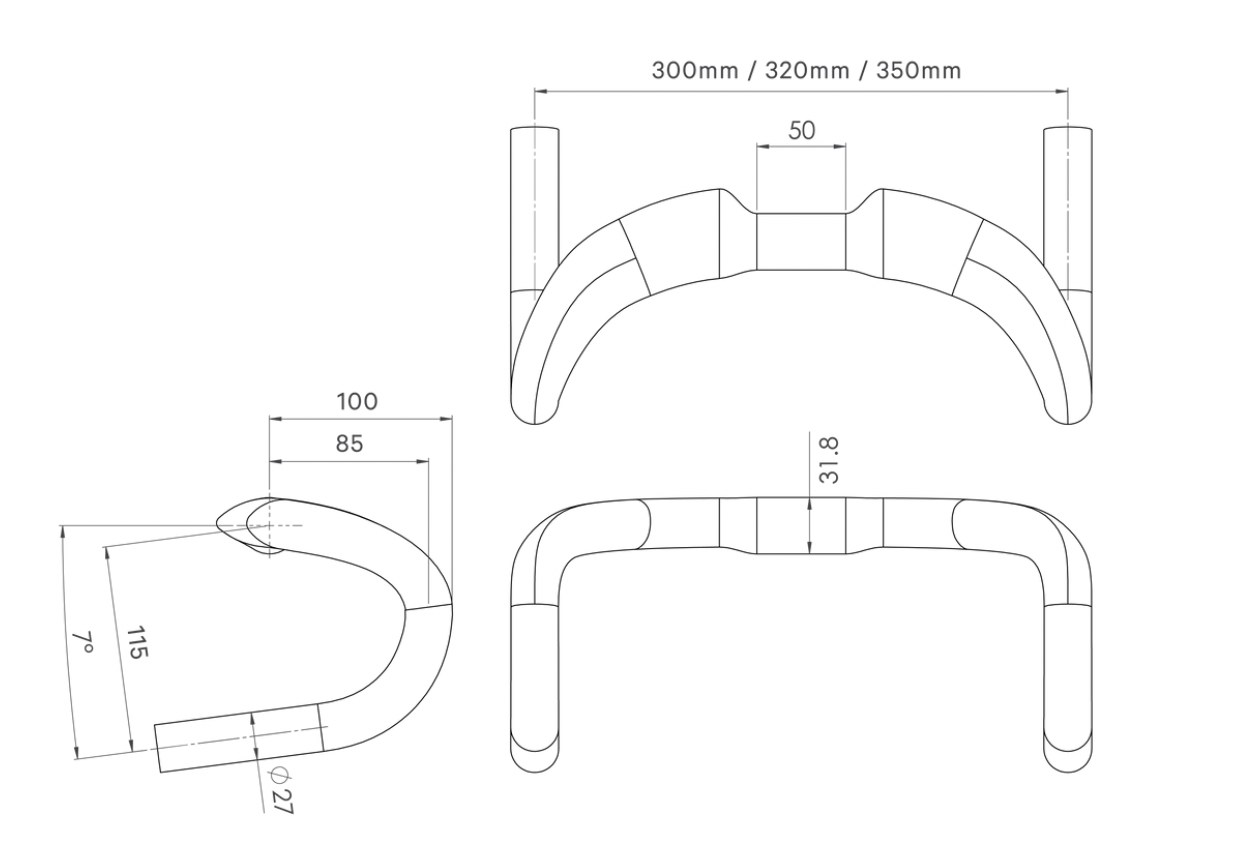 Velobike Track Sprint Handlebars